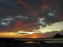 Sonnenuntergang am Strand