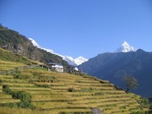 Landschaft Annapurna Gebiet
