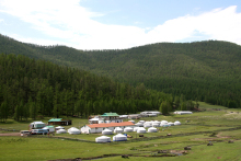Jurtencamp bei Tsenkher