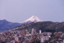 Quito, Blick auf den Cotopaxi